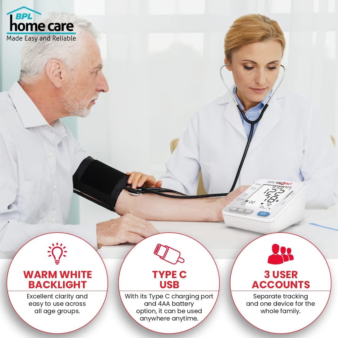 BPL Medical Technologies BPL Medical Technologies B17 Automatic Blood Pressure Monitor - (White)