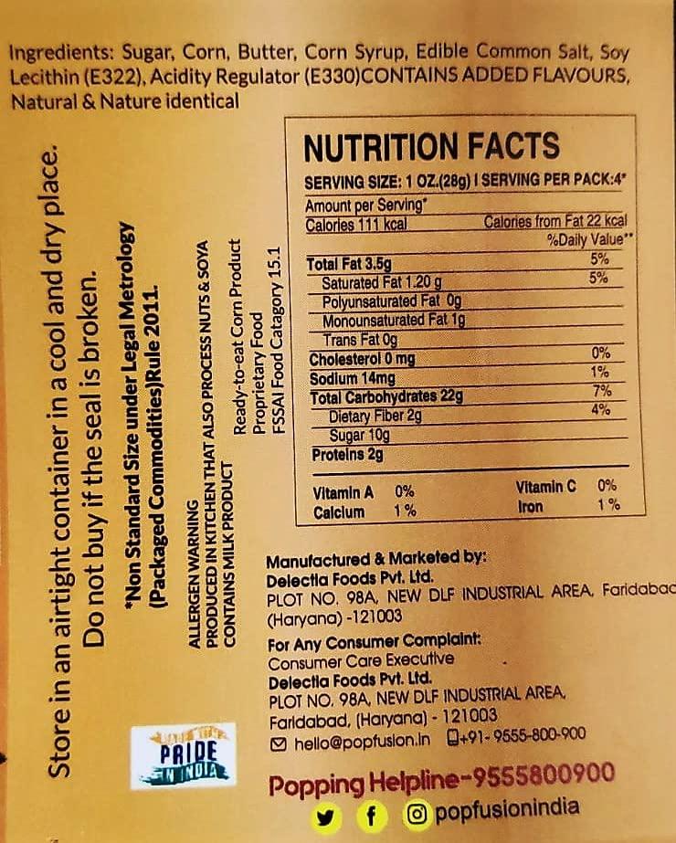 Popcorn Fusion Popcorn Fusion Gourmet Popcorn & Quinoa Chips Combo || Classic Salted Butter Caramel Popcorn-170g || Quinoa Chips Peri Peri 150gm || Healthy Snack Combo || Combo Pack of 2 || Combined Weight 320gms