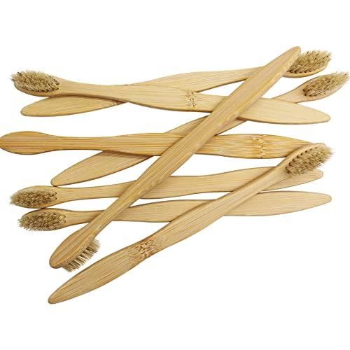 N-amboo N-amboo Bamboo Toothbrush Boar Bristles 100% Biodegradable and Natural 8 Pieces of One Pack