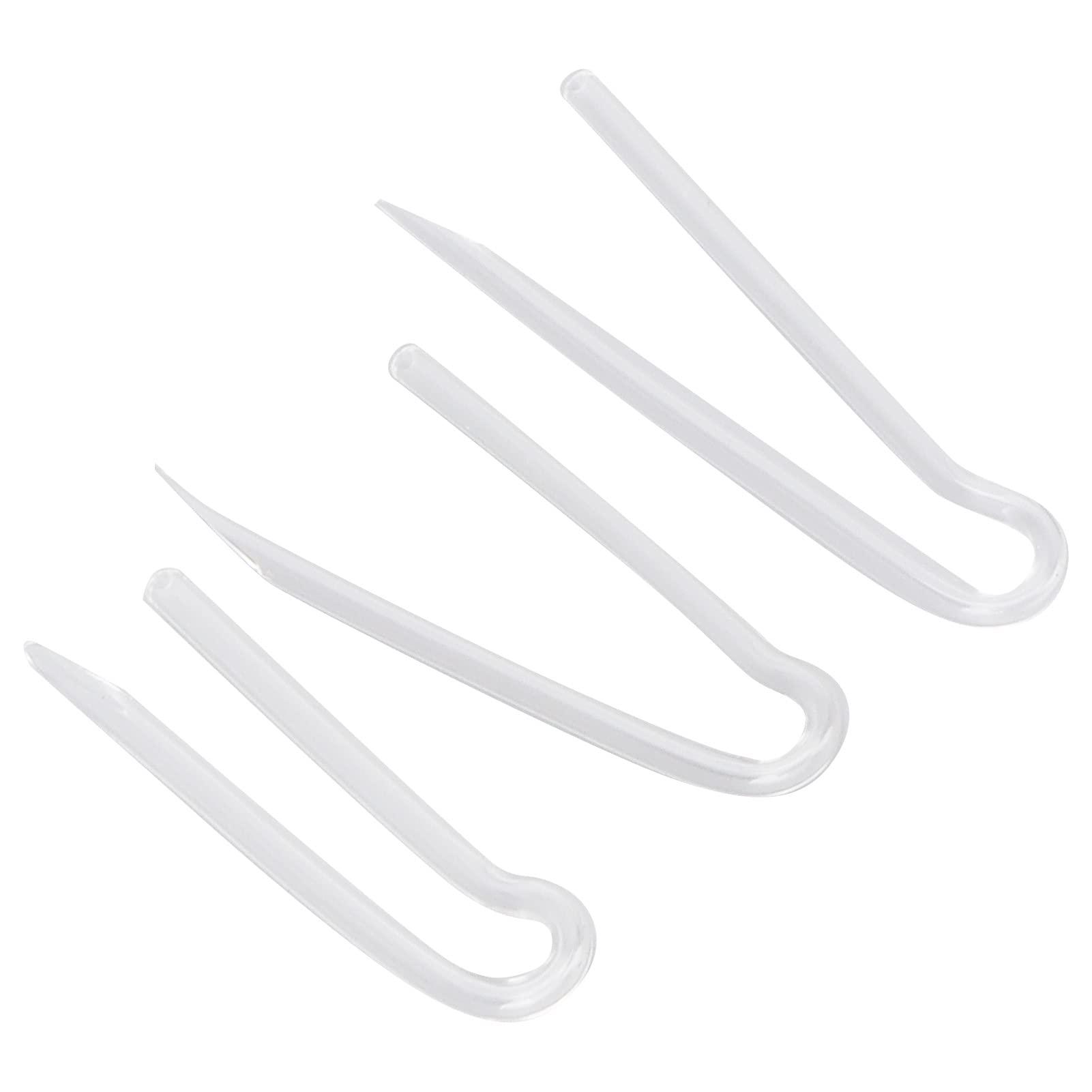 Tiiyee Preformed Sound Tube, Replacement BTE Earmold Amplifier Accessories Kit Tubing Replace Standard Prebent Flexible Medium Thick Tubes Eartips Domes Compatible with Most Hearing Aid Brands(3.3 * 2.0mm)