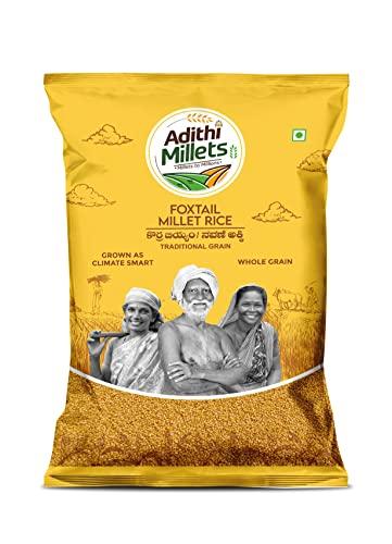 Adithi Millets Siridhanya 1.5kg BrownTop,Foxtail&Barnyard Milet 3packs 500gms whole grains organic Combo pack unpolished Siridhanya Millets Rice