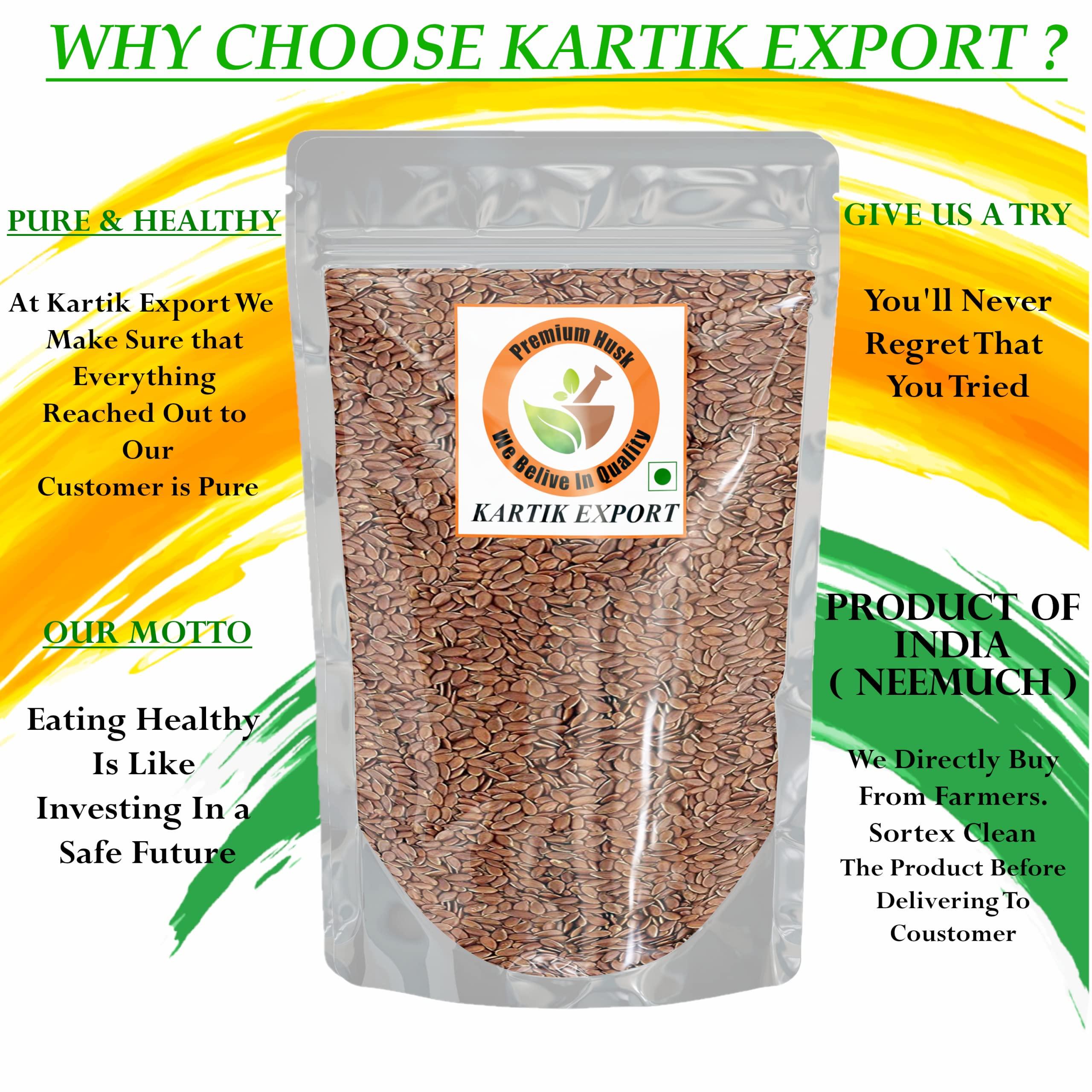Kartik Export Kartik Export Alsi Seeds Raw [ Flax Seeds ] (2Kg) (Pack of 2 X 1kg)