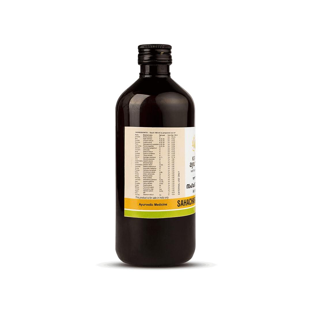 KERALA ayurveda Kerala Ayurveda Sahacharadi Thailam 450 ml| Back pain oil | Massage Oil | Relief from Back pain and sciatica | Ayurvedic Tel for Muscle and Joint Pain| With Sahachara, Dashmoola, Manjistha, Sesame Oil Base | Original Ayurvedic Herbal formulation.