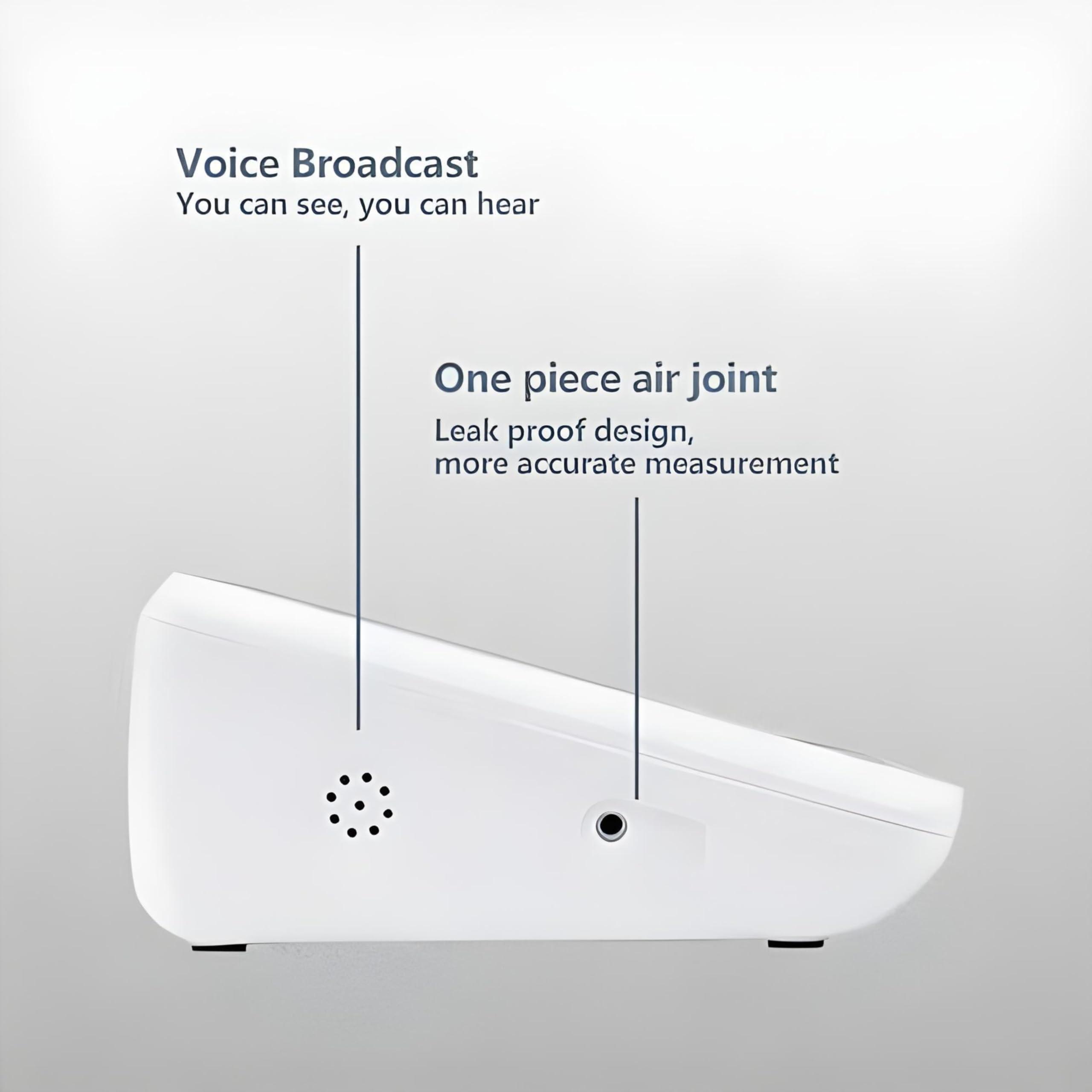 Aika Aika AK-555 Digital BP Monitor Upper Arm Instrument Machine for Blood Pressure Measurement Home Use. Fully Automatic, Digital Display with Talking Intellisense Technology Cuff Kit For Home Best Most Accurate Measurement (White, 3 Month Warranty)