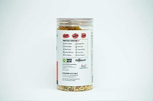 Roastum ROASTUM Select Diet Jhalmuri Healthy Snacks | Gluten Free - Puffed Rice | Diet Namkeen (Pack of 2, 300GM)