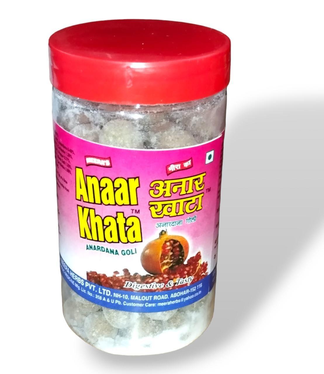 MEERA\'S MEERA\'S KHATORI KHATTA MASALA AAMPAPAD +DIGESTIVE HERBAL ANAAR KHATA ANAARDANA GOLI MARKETED BY : GAURI SHANKAR KHATRI & SONS