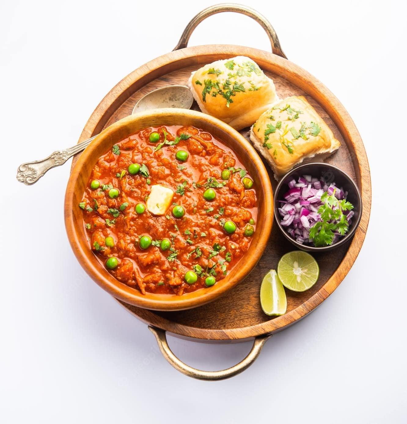 Sankalp Sankalp Delicious & Aromatic Ready to Eat Pav Bhaji |Vegetable Mixture with Spices | Ready in 5 Minutes | No Preservatives | Gluten-Free | 100% Mom Approved - 300G*2 Pack