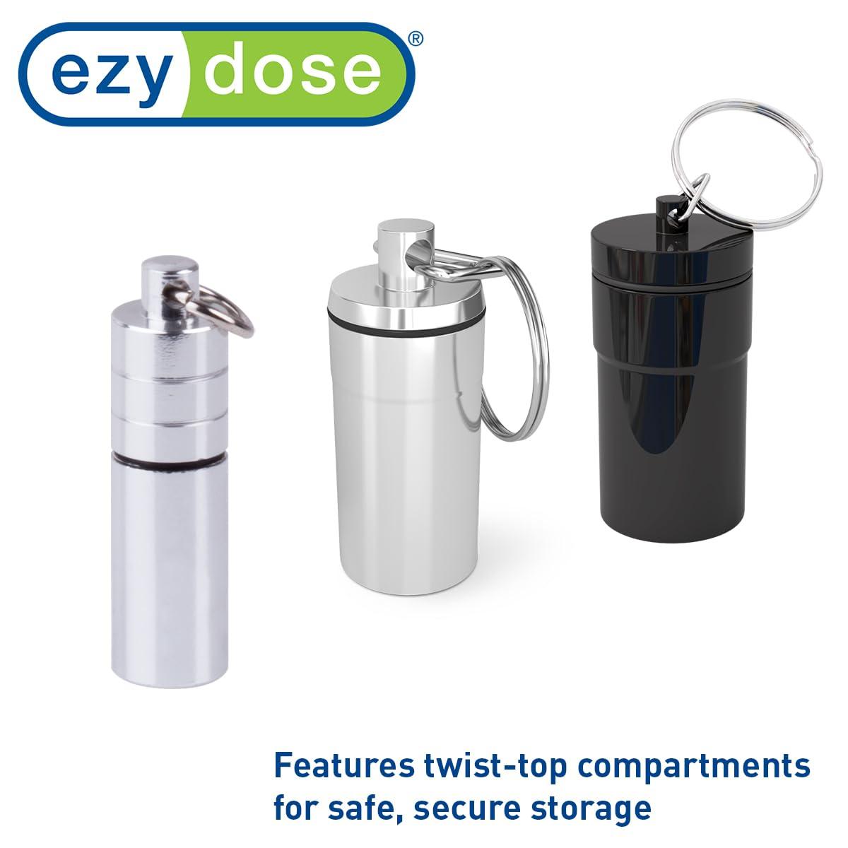 EZY DOSE Nitro Fresh Pill Case, Nickel-plated Brass