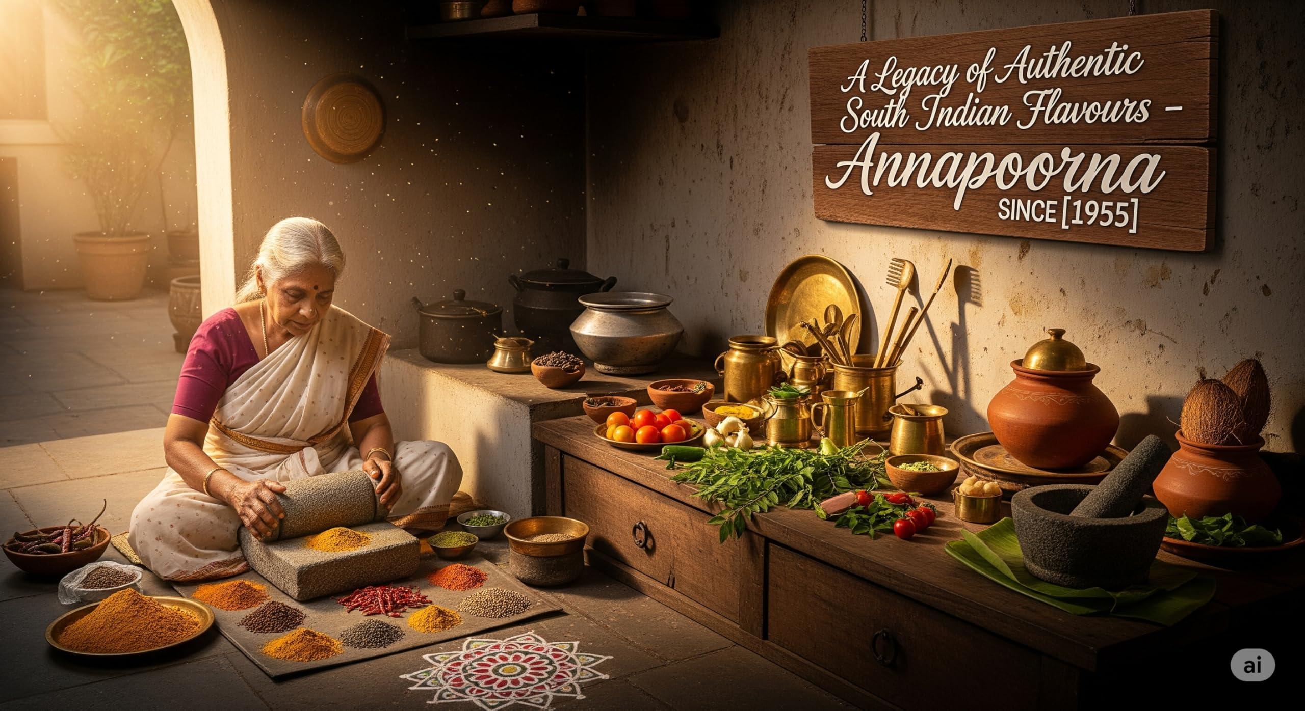 Generic ANNAPOORNA Sambar Powder 50 g | Pack of 5 | Total 250 g | The Taste that Unites | Handpicked Taste of Homemade Spice Products Since 1975