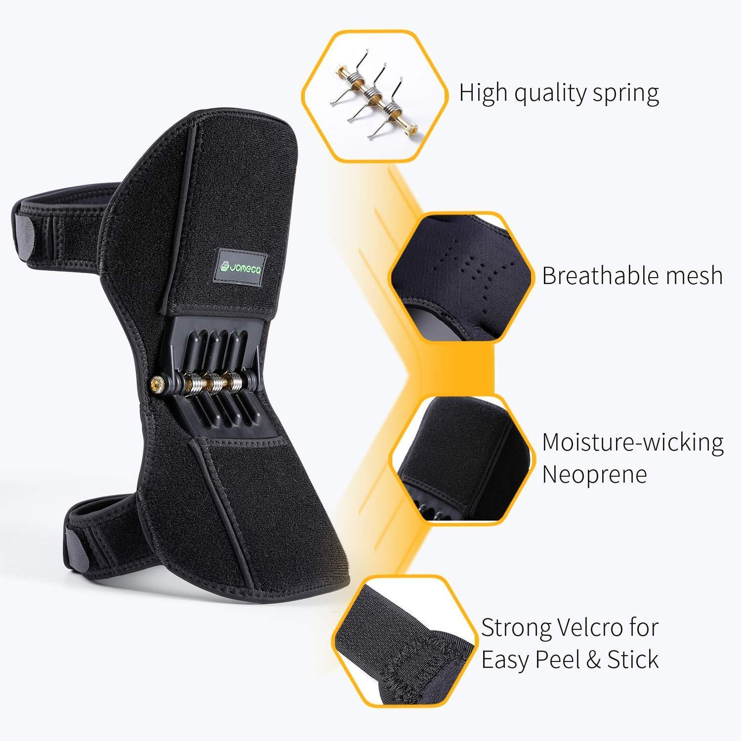 NEAR STOP NEAR STOP Power Knee Booster, Knee Brace Lift Joint Support Knee Pads Upgrade Spring Brace Rebound Booster,Power Knee Stabilizer Protector Band for Mountaineering Deep Care Squat Gym Training