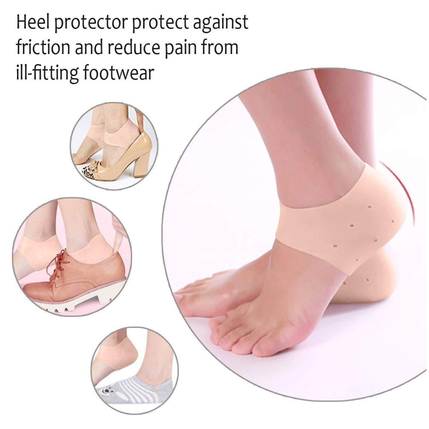 2V BROTHERS 2V BROTHERS silicon anti crack heel pain relief moisturizing socks for Men and Women