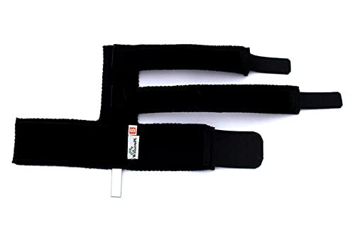 WITSOUL WITSOUL Two Fingers Splint Trigger Finger Adjustable Brace, Metal Straightening Immobilizer Splint Full Hand and Wrist Support fit Left and Right BOTH HAND (M)