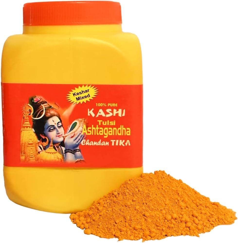 Genric Kashi Ashtagandh Chandan Powder 500 Gm, 100% Pure And Organic, For Spiritual Ceremonies And Daily Pooja Yellow