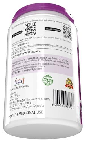 HealthyHey Nutrition HealthyHey Nutrition Fish Oil - Omega 3 Mercury Free (2000 Mg) Burpless - 60 Softgel (600 EPA & 400 DHA) - Pack of 4