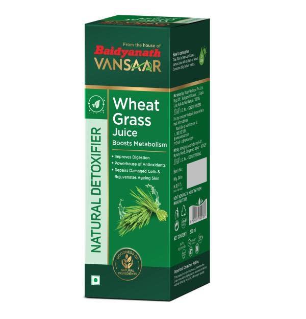 Baidyanath Baidyanath Ashwagandha Churna - 100g (Pack of 2) & Vansaar Wheatgrass Juice - 500 ML