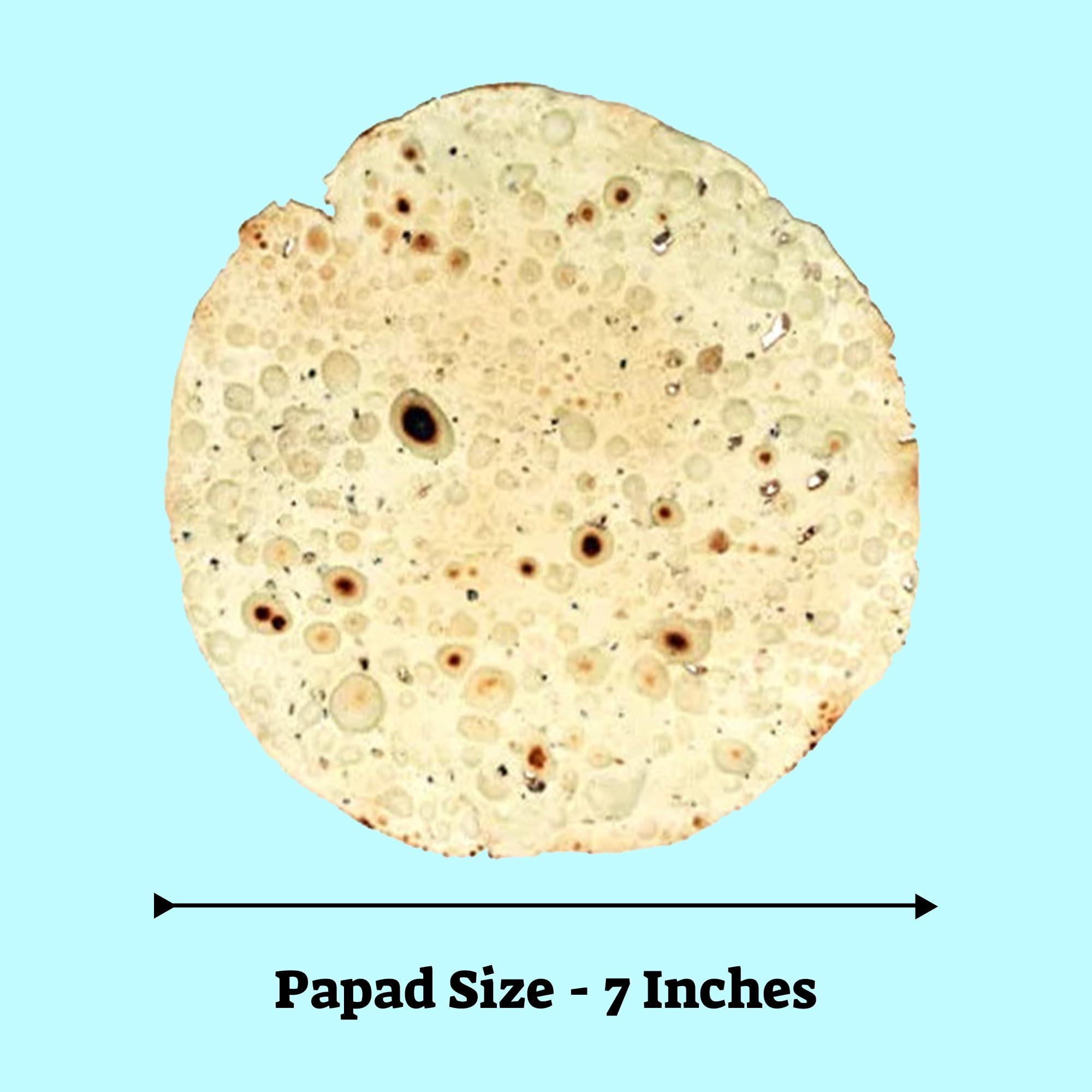 MARWAR Marwar Urad Daal Punjabi Papad (Handmade, High Spicy & Rajasthani Flavor) 400g Zipper
