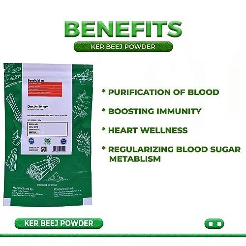 SATYAM HERBAL PRODUCTS SATYAM HERBAL PRODUCTS Ker Beej Powder for General Wellness and Digestive Aid | Ayurveda Herbal Powder | Pure & Natural (Pack of 200gm)
