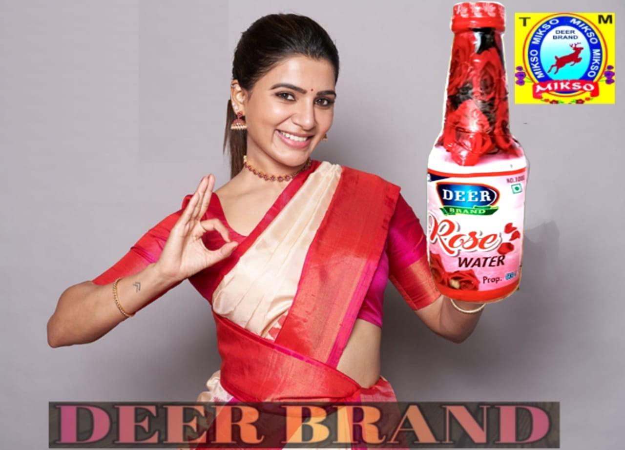 DEER BRAND MOGHLAI DEER BRAND Rice Dishes & Mughlai Dishes Water use in Biryani, Pulao,Fried Rice, Milkshakes,ice-cream,Rasmalai,Sharbat,Rasgulla,Sweet Dishes-Desserts (Rose Water Gulab Jal, 900 ML)