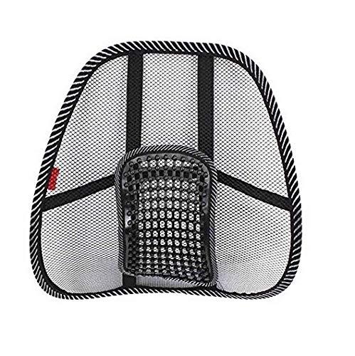 AHCS Acupressure Mesh Ventilation Back Rest with Lumbar Support (Pack of 2, Black)