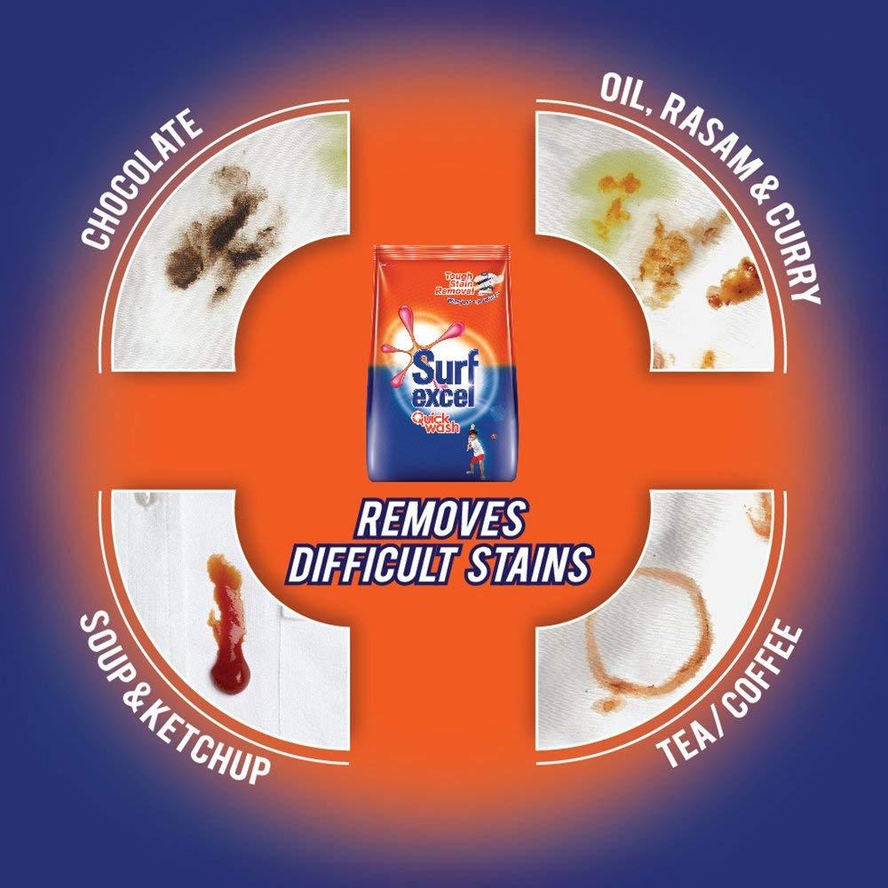 Surf Surf Excel Quick Wash Detergent Powder 500 g