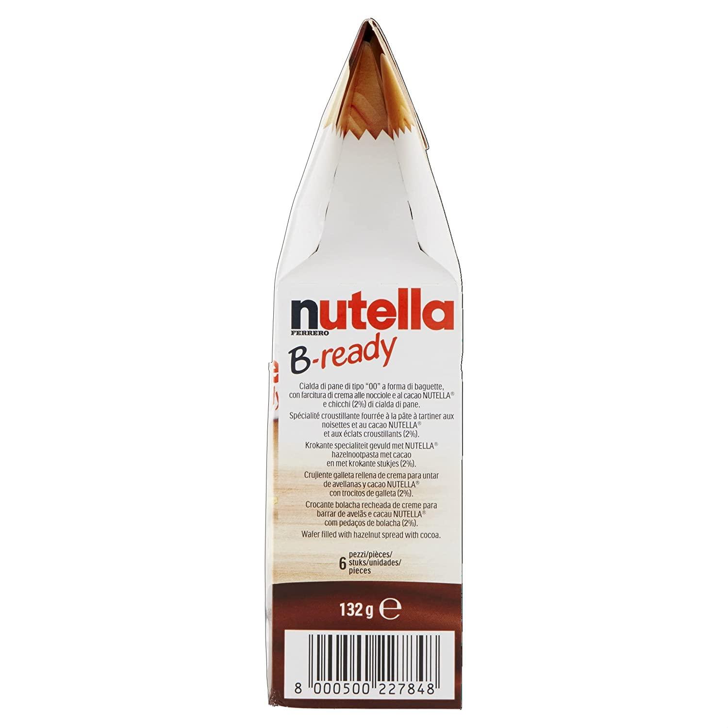 Nutella Nutella B-Ready Wafer - Hazelnut - 6 X 22 Gm