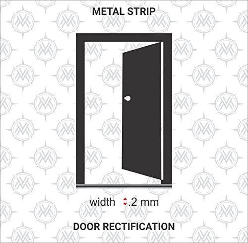 MODERNVASTU MODERNVASTU Remedies Metal Vastu Strips Iron & Aluminium - Size L 10.3 feet x W0.75 /18mm x Gauge 0.2 mm- (Entrance Toilet Correction and Zone Balancing) – Combo Pack