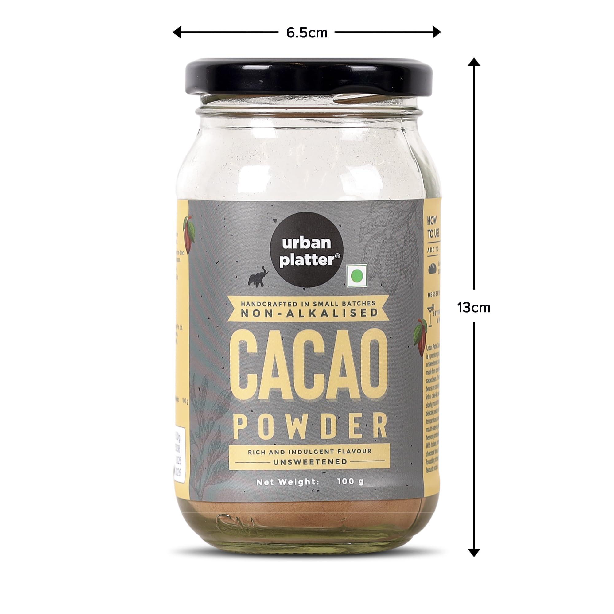 urban platter Urban Platter Non-Alkalized Organic Cacao Powder, 100g