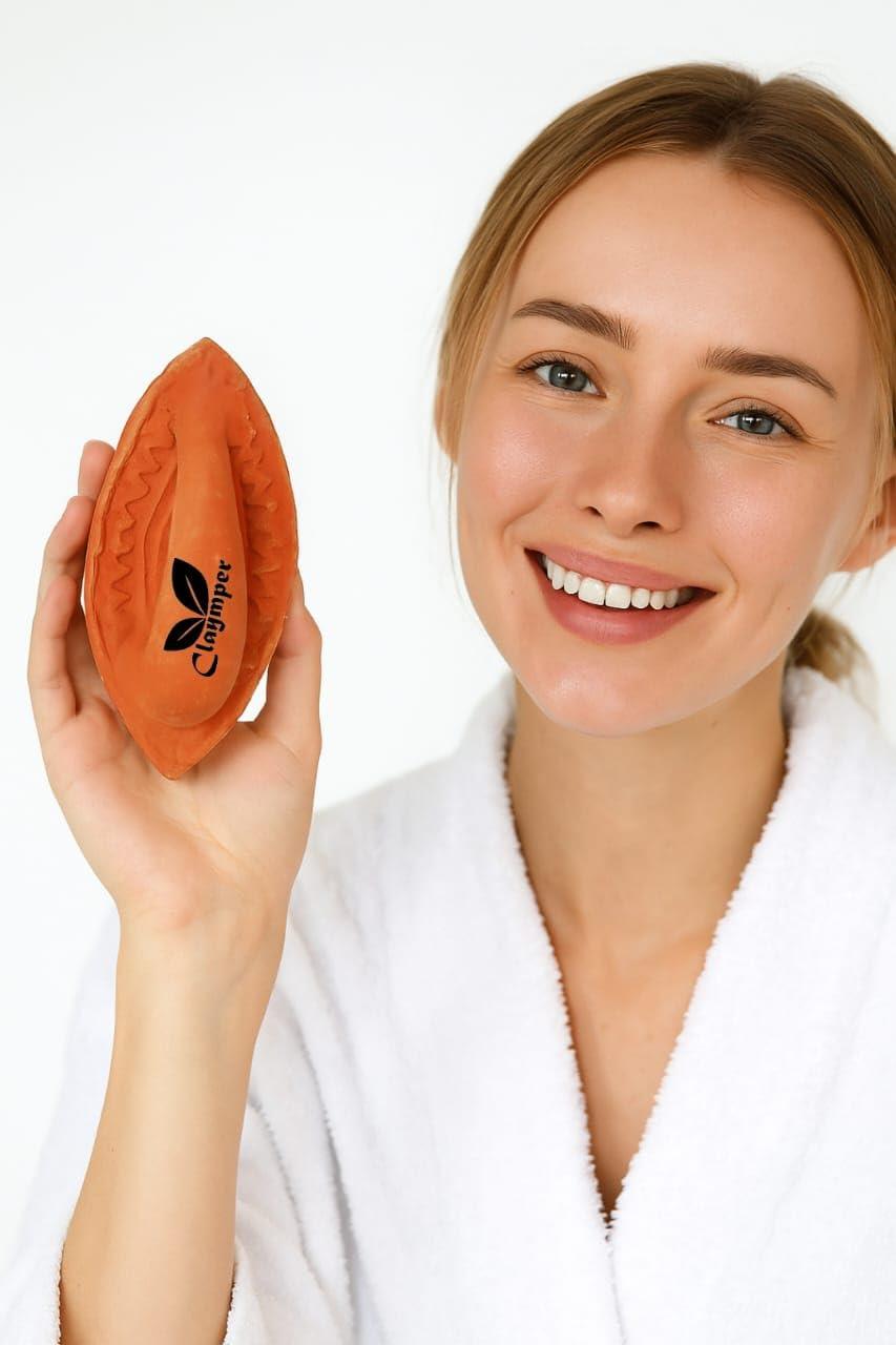 Clay Clash Natural Pumice Stone Foot Scrubber | Handmade Organic Clay | Eco-Friendly | Dead Skin Remover | Women Men Unisex | Pack of 4