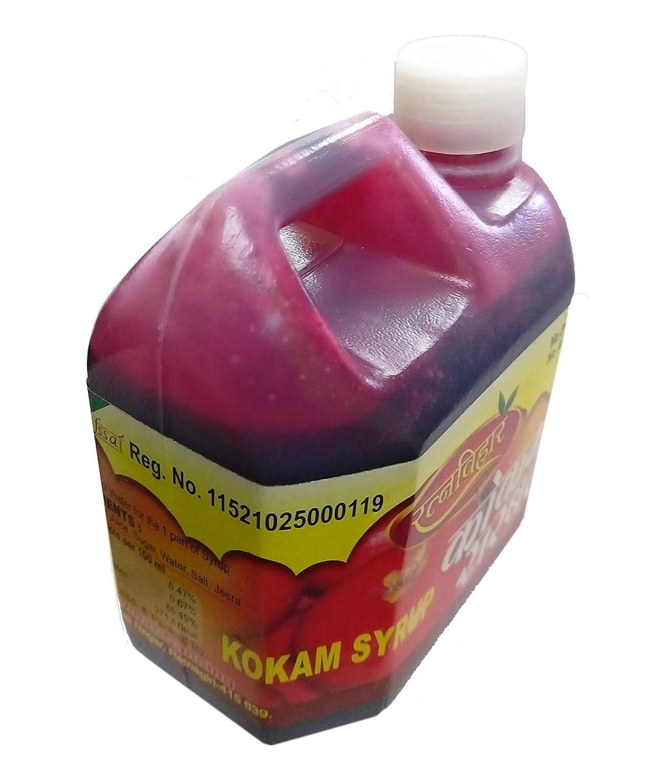 ADD GEAR RATNAVIHAR Kokum Syrup - Concentrated Sharbat/Squash of Kokum Fruit for making Kokam Soft Drink (1000 ML)