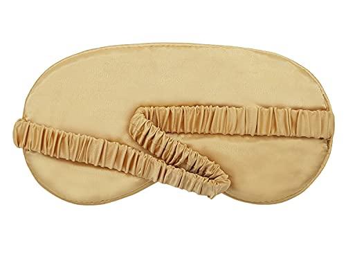 Bella Monza Bella Monza Luxuary Silk Gold Sleeping Eye Mask With Silk Elastic Strap |Storage Pouch|Gift Box|