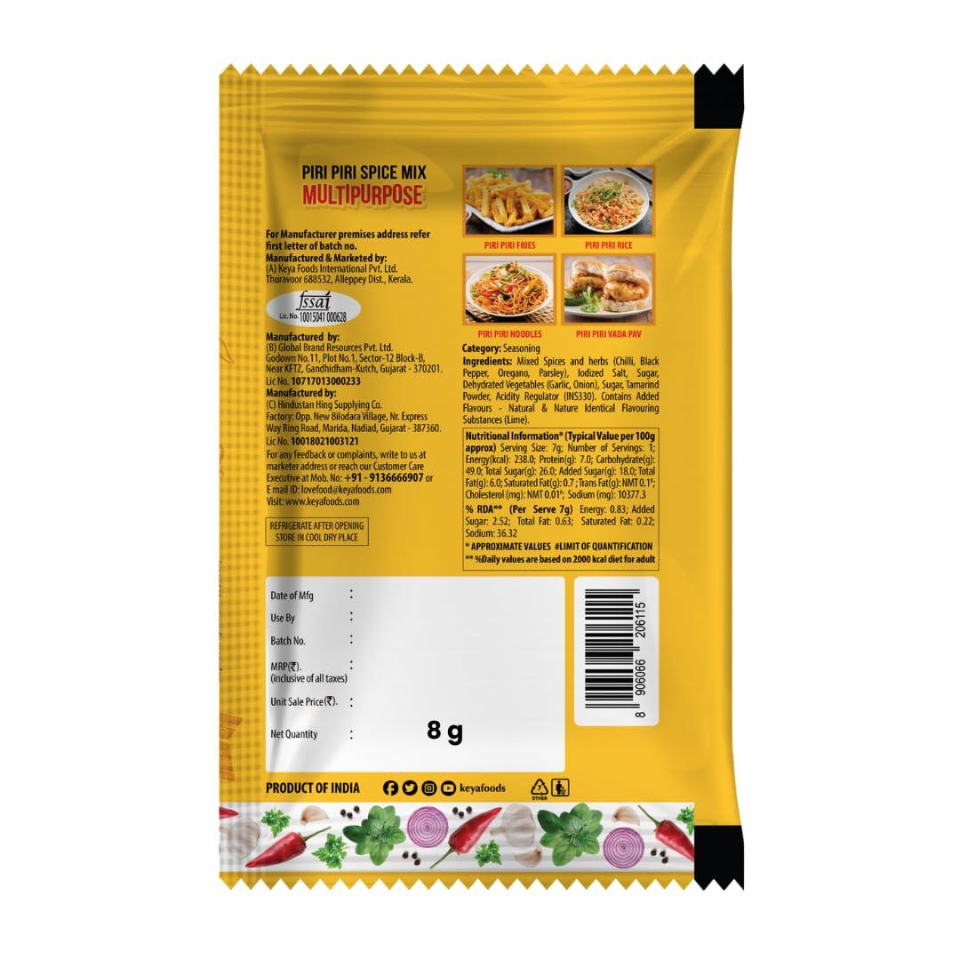 KEYA Keya Piri Piri 10g sachet- Pack of 20