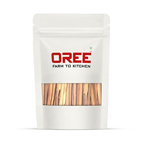 OREE OREE Cinnamon | Split Cassia | Cinnamon Quills | Whole Kalmi | Dalchini Stick Pack of 2 (200 Grams+200 Grams)