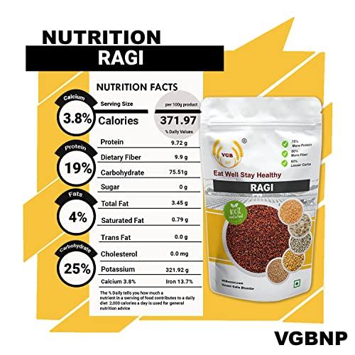 VGBNP VGBNP 100% Natural & Original Finger Millet,Kezhvaragu (Ragi Whole grain/ragulu) Pure Nachani,Ragi Seeds (Mandua | Nagli | Mandia) Healty Grains Fibre Rich Ragi- 1kg