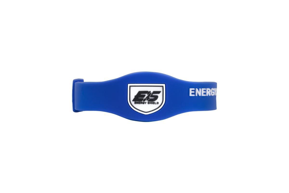 ENERGY SHIELD ENERGY SHIELD Wristband Energize-Pro Negative Ion Band for Men and Women Silicone Bracelet Blue Color (Small)