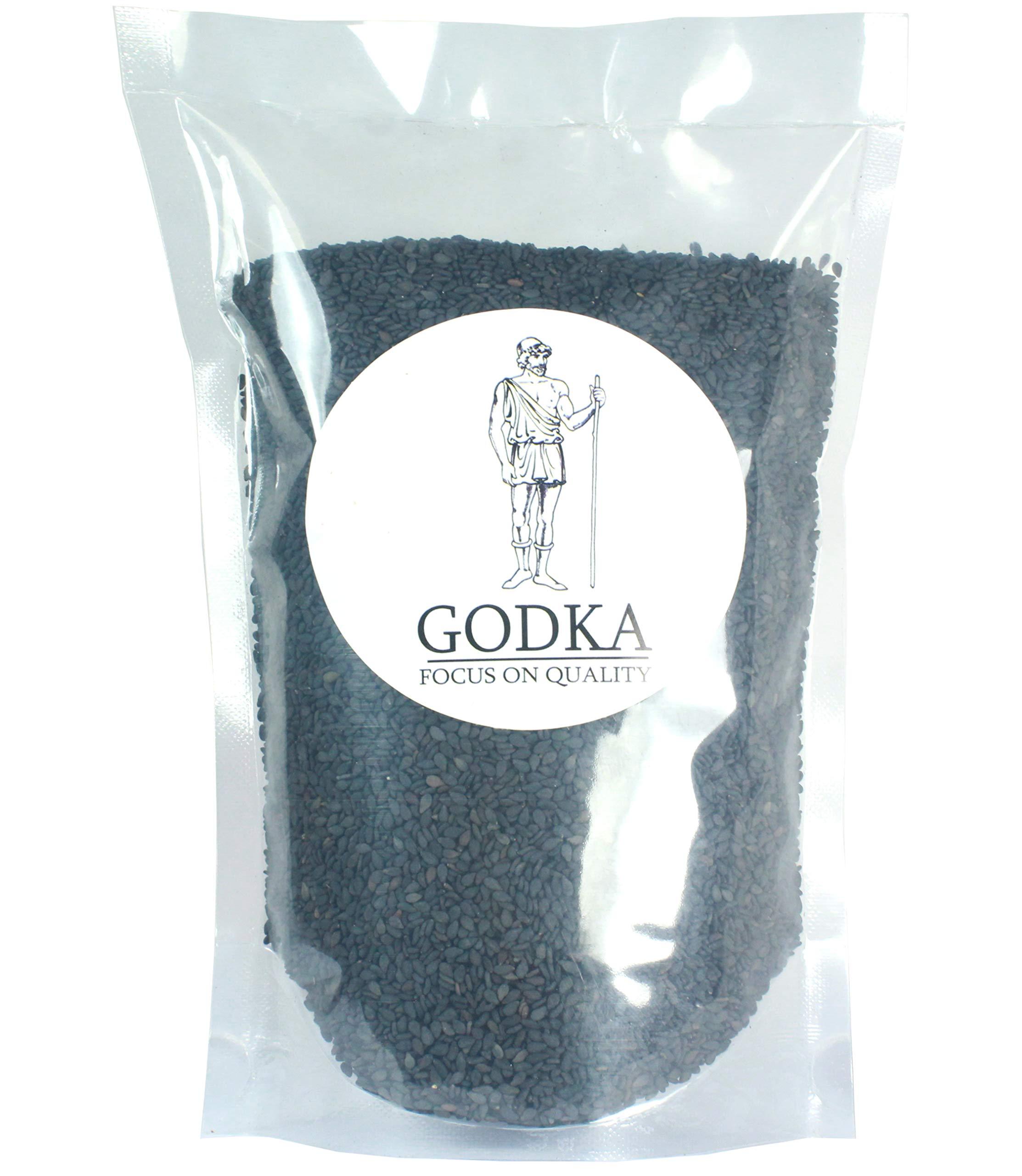 GODKA Godka Organic Black Sesame Seeds/ Kale Til/Fresh & Natural Black Till, 1kg