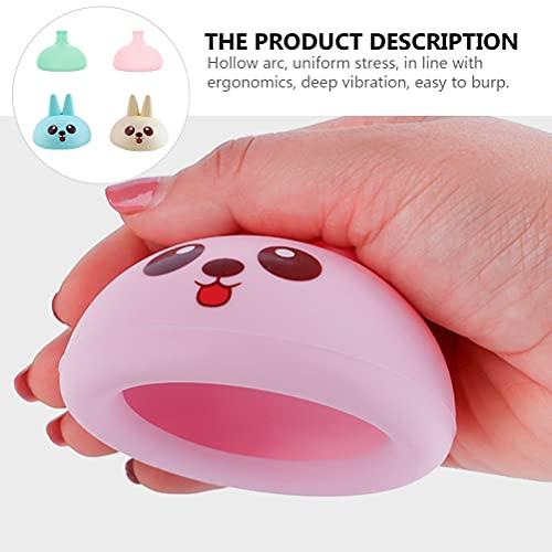 HEALLILY 4pcs Mom Palm Cup Pressure Drum Massage Cup Sputum Remover for Burping Toddler