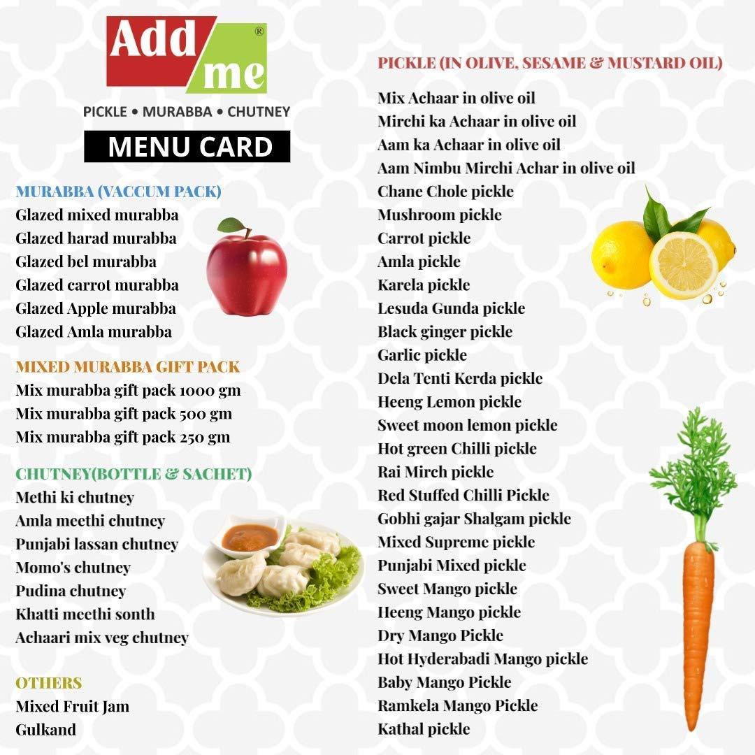 Add me Add me Home Made Green Chilli Pickles in Extra Virgin Olive Oil, 500 gm Mirch ka Achar 500gm Glass Jar