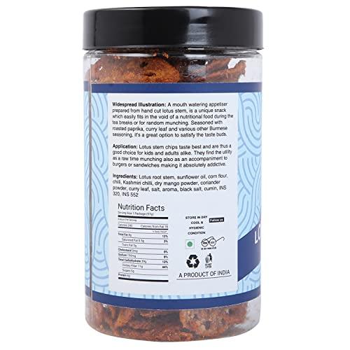 NOURCERY Nourcery Lotus Stem Chips, 150g (Kamal Kakdi Wafers)