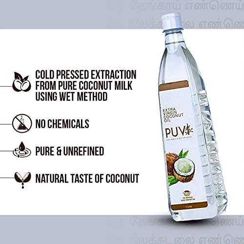 PUVI Puvi 0.5L Cold Pressed Extra Virgin Coconut Oil (Centrifuge wet process) 500 ML