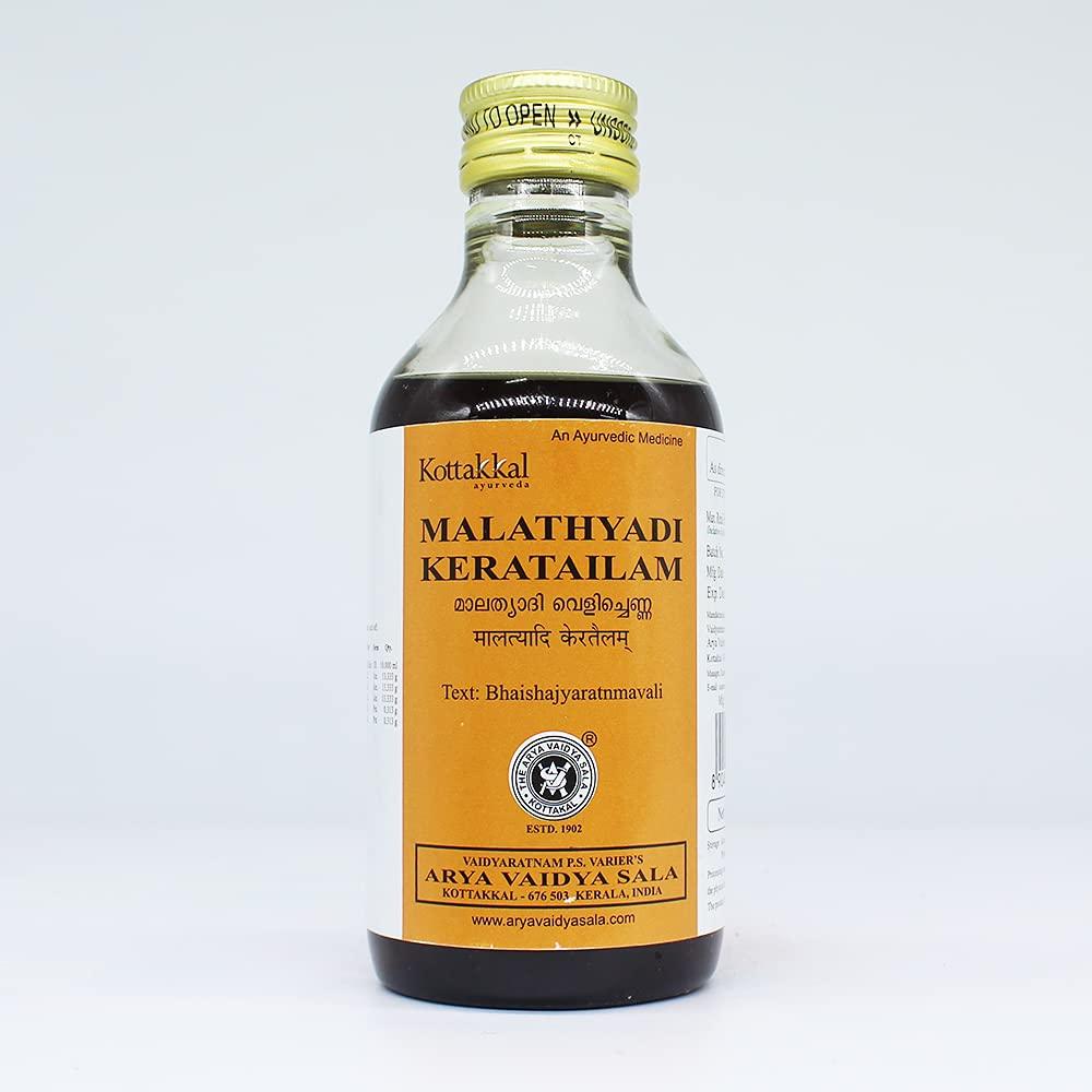 Golden Oldie Herbs Malatyadi Kera Tailam - 200ML, (Pack Of 1), Of Arya Vaidya Sala Kottakkal