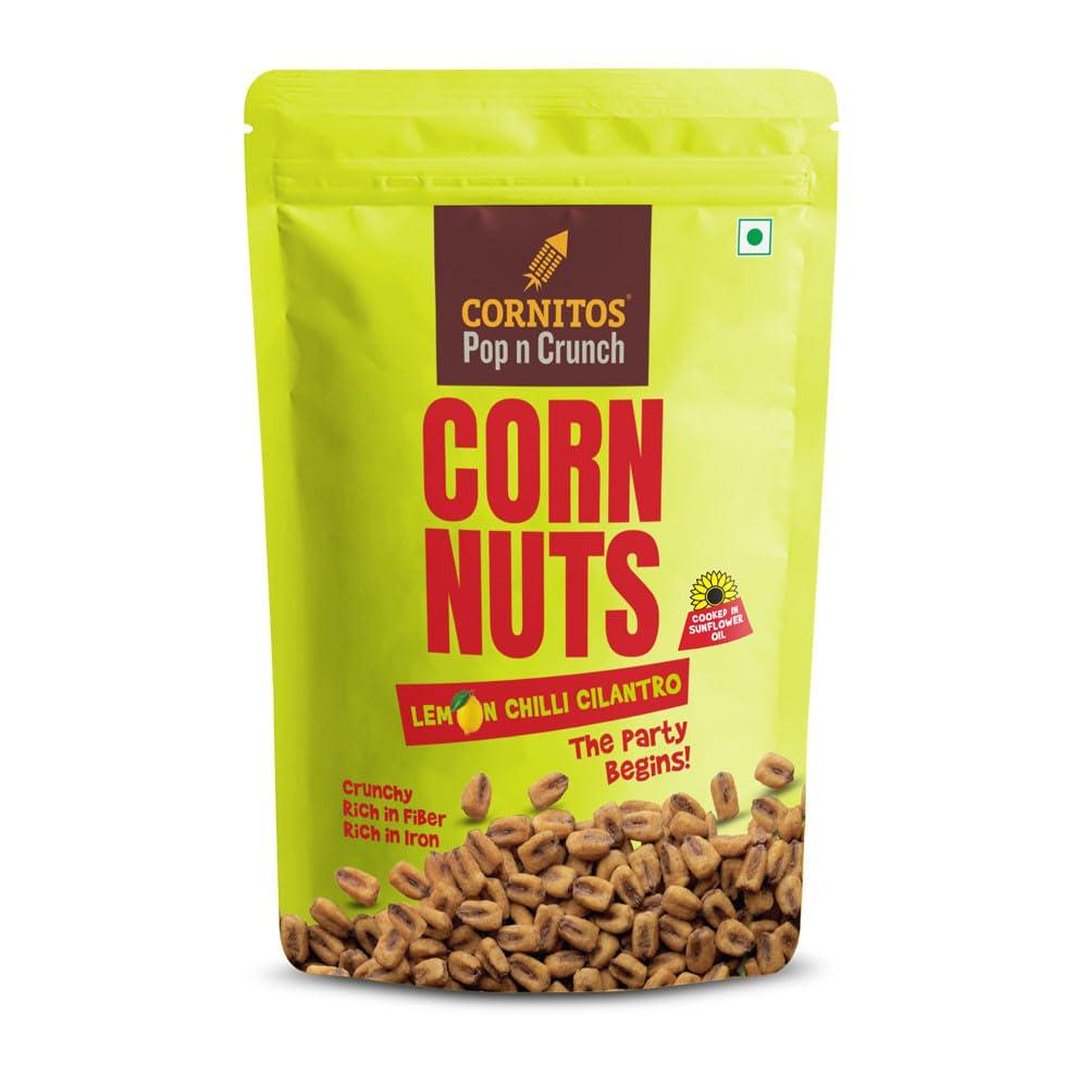 Cornitos CORNITOS Roasted Corn Nut Lemon Chili Cilantro | Pack of 2 (140g Each)