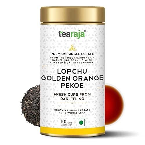 TeaRaja Tearaja Lopchu Golden Orange Pekoe Darjeeling Leaf Tea, 100g
