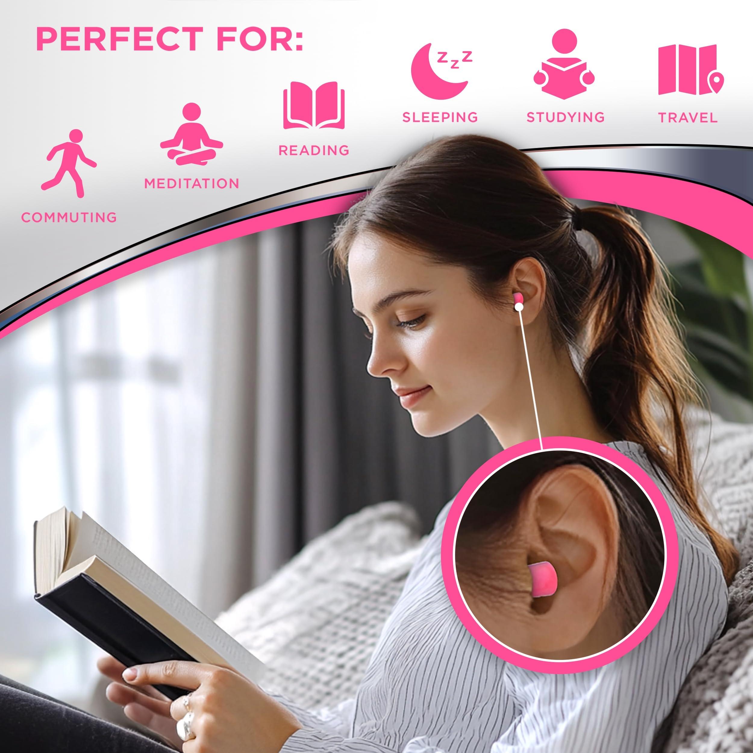 HEAROS Sleep Pretty in Pink Earplugs