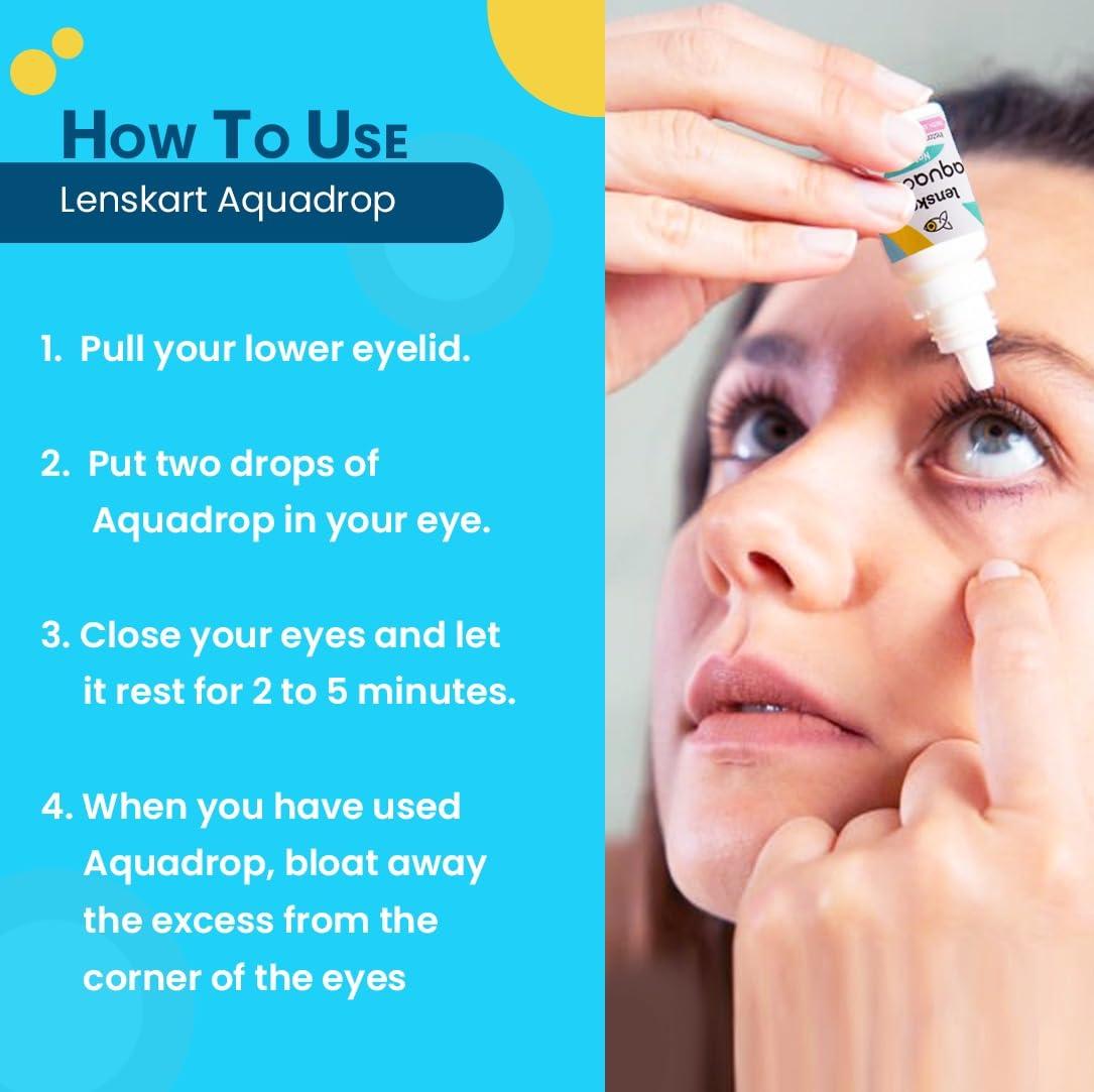 AQUALENS CONTACT LENSES Lenskart Aquadrop Natural 10 ml each Pack of 3