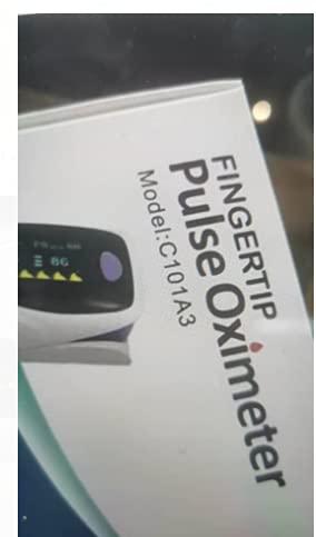 Prince Enterprise Onsafe Finger Pulse Oximeter, Blood Oxygen Saturation & Heart Rate Monitor, Blood Oxygen Meter FDA, CE Oxymeter Finger and Pulse O2 Monitor Oximeter,