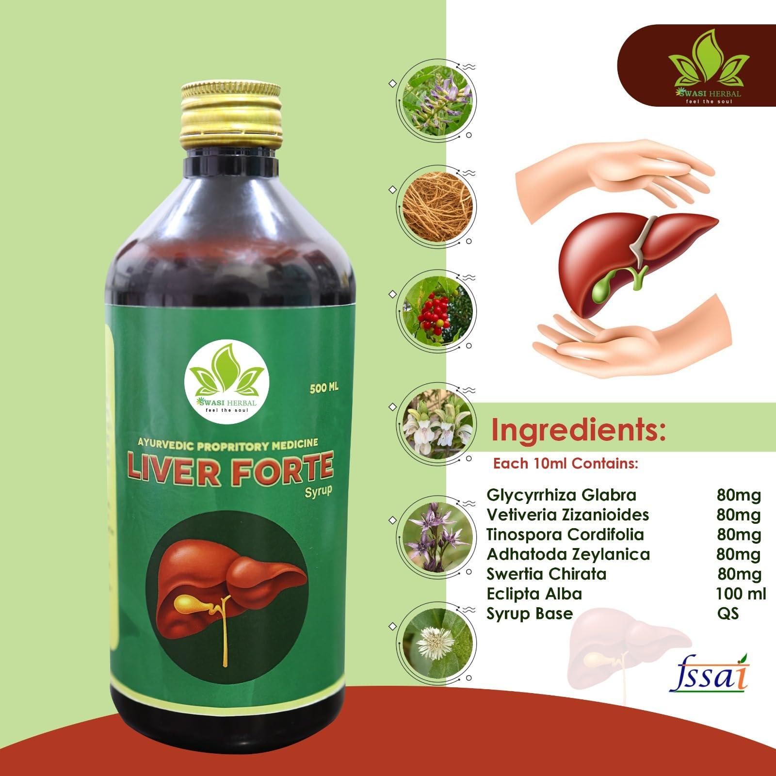 Generic Swasi Herbals liver suplement tonic for Fatty Liver, Men and Women Protection Fatty Liver 500 Ml