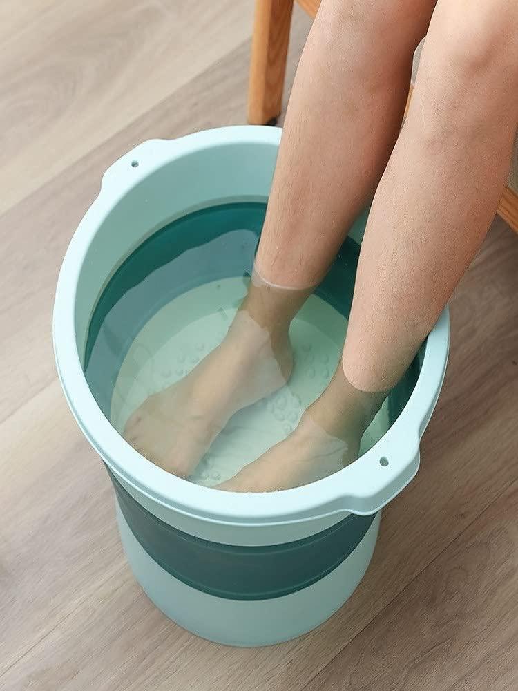 Yagzon YAGZON Multi-purpse Portable Collapsible Folding Tub, With Hanging Hole & Save Storage Space, Foot Soak Bath Tub Heat Countermeasure Foot Warmer For Home Foot Spa Pedicure