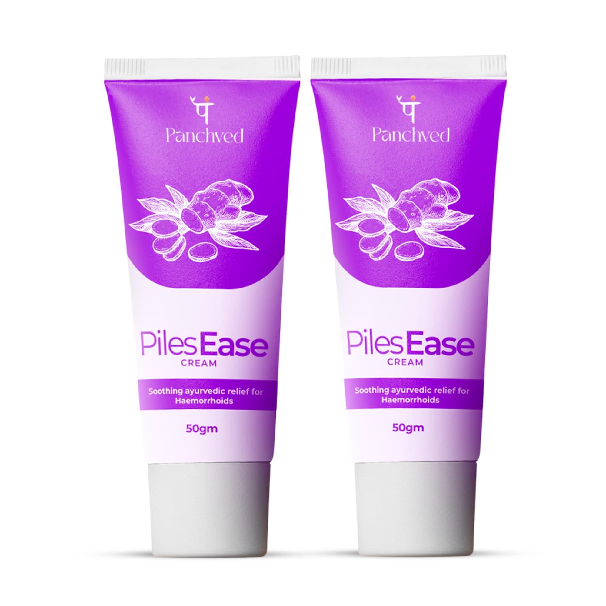 Panchved Panchved PilesEase Cream, Piles Treatment, Ayurvedic Cream For Piles Pain Relief Healing and Many More, Paraben And Cruelty Free 30g