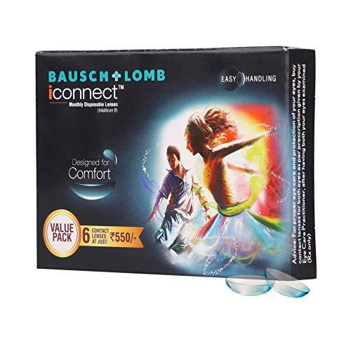 Bausch & Lomb Bausch & Lomb Iconnect Value Pack Monthly Disposable Contact Lens (-5.00 , Clear, 3 Lenses)