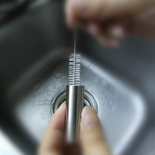 warmUS Medical Grade Stainless Steel Pill Fob with 2 Cleaner Brushes and 2 Sealing Rings Emergency Aspirin Waterproof Keychain Pill Holder(Diameter - 0.59\" x Height 1.96\")